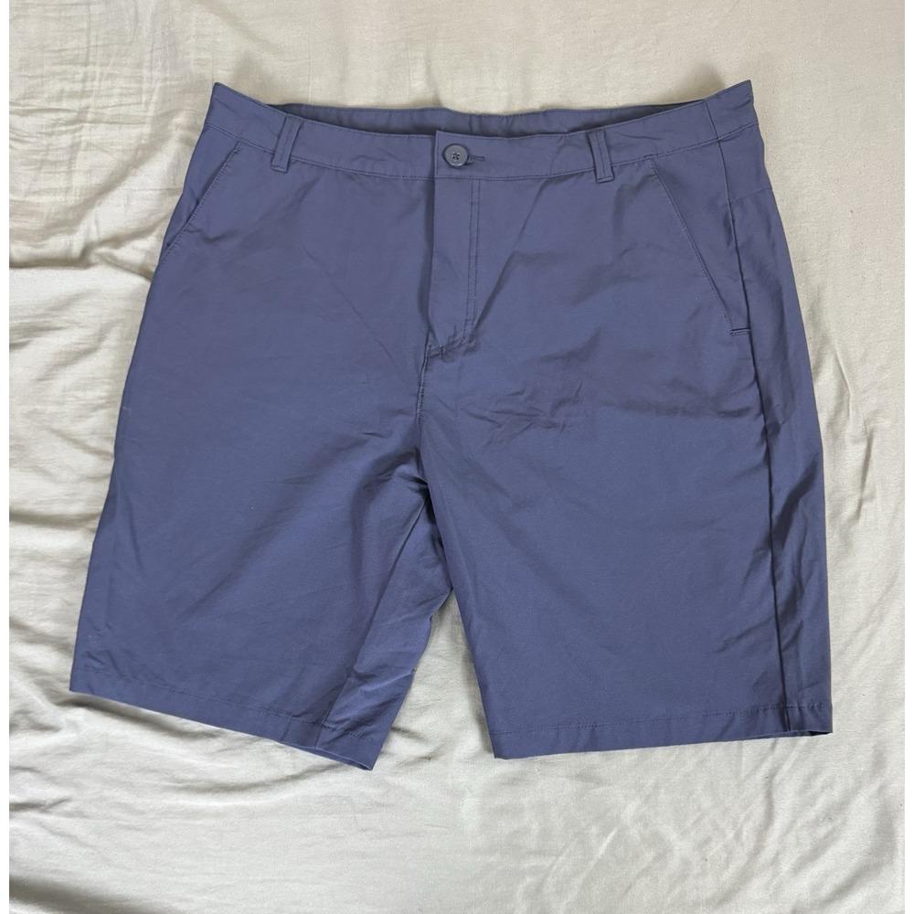 Oakley Take Pro Regular Fit Golf Shorts Men's 36 Navy Performance Flat Front